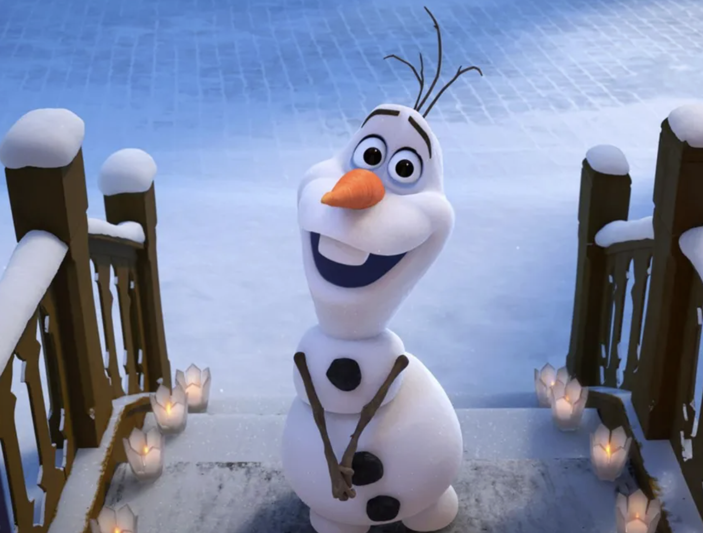 Olaf from Frozen smiling